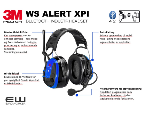 3M Peltor WS Alert XPI (Bluetooth & Mobile App)