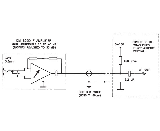 DM8350 General-purpose Microphone Amplifier with Adjustable Gain