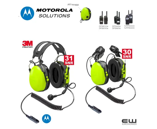 PELTOR HEADSET TIL DP3441 MTP3550 MTP6550 DP3661 DP2400 DP2600