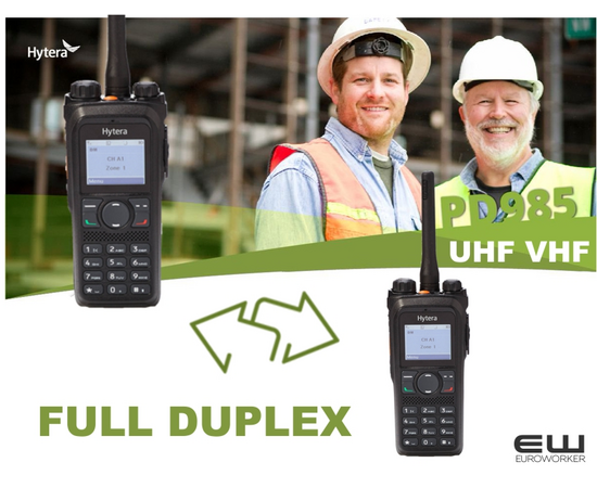 Hytera PD985 - UHF VHF Full Duplex Kranpakke