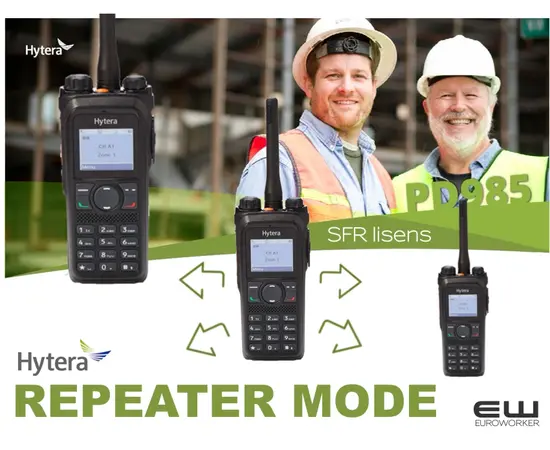 Hytera PD985 - UHF VHF Full Duplex Kranpakke