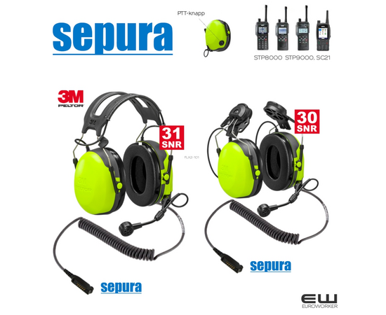 3M Peltor CH-3 Industriheadset Sepura STP