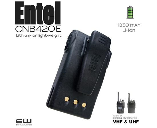 Entel CNB420E Batteri (1350mAh) (DX400, DN400, HX400)