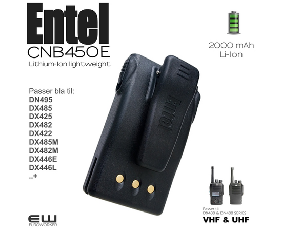Entel CNB450E Batteri (2000mAh) (DX400, DN400, HX400)