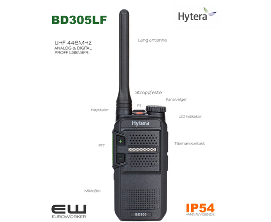 Hytera BD305LF dPMR (Digital, 446MHz)