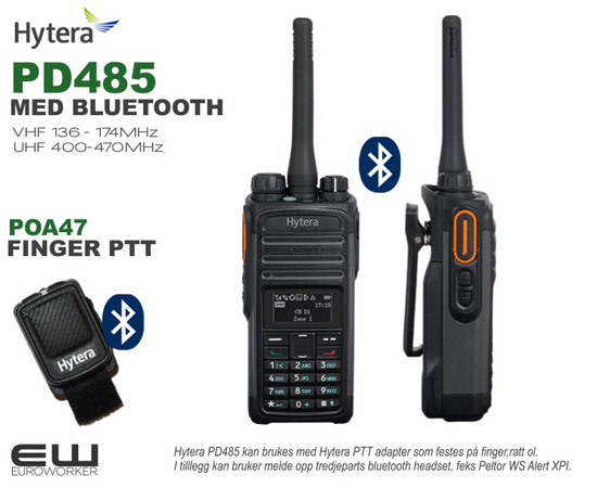 Hytera PD485 (VHF, UHF, BLUETOOTH,  GPS)