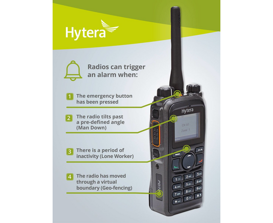 Hytera PD485 (VHF, UHF, BLUETOOTH,  GPS)