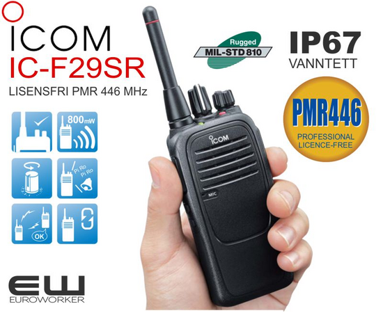 Icom F29SR2 PMR Lisensfritt Skolesamband