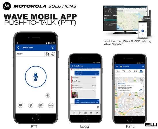 Motorola WAVE OnCloud Push-to-Talk app