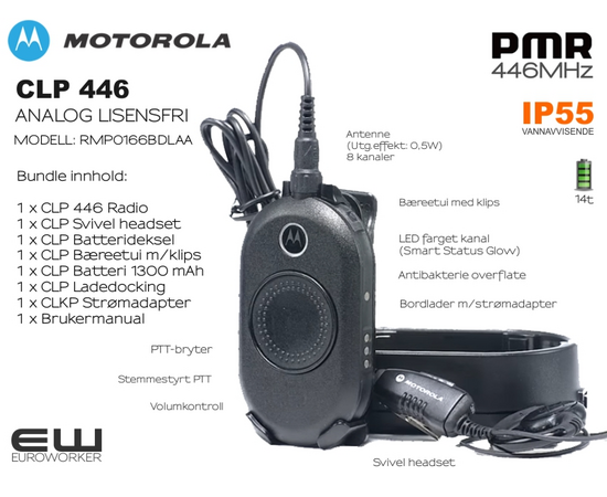 Motorola CLP446 Komplett Skolesamband