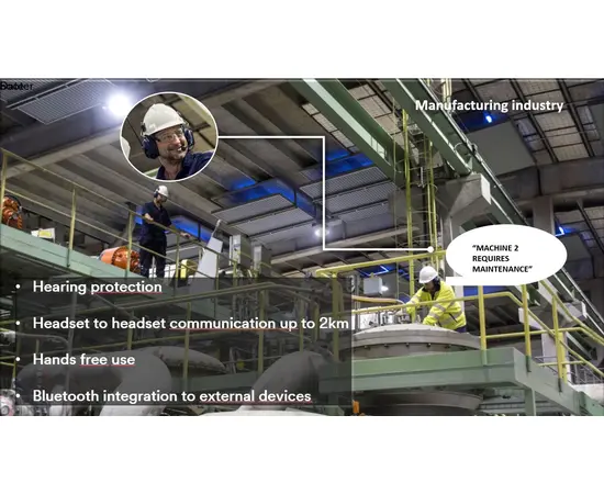 3M Peltor WS LiteCom Pro III DMR UHF Bluetooth Headset