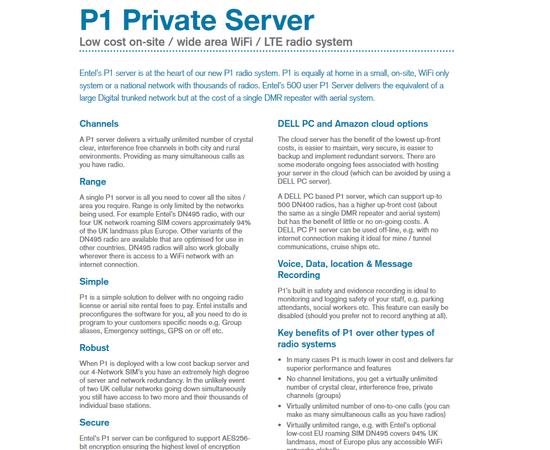 Entel P1 Private Server - Offline POC Radio System (WiFi, LTE), 7 image
