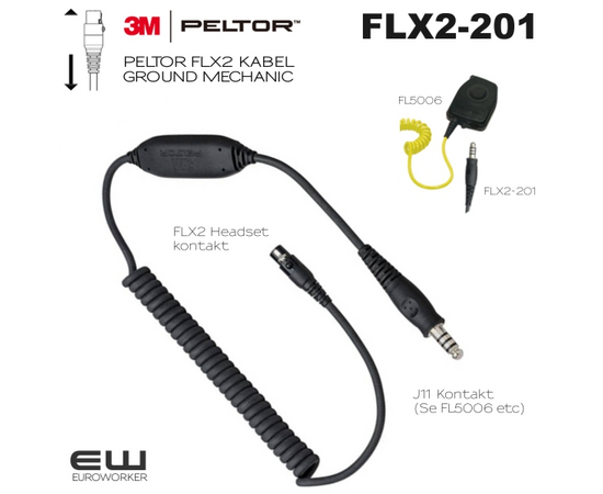 3M Peltor FLX2-201 Flexkabel (Ground Mechanic, FLX2, J11)