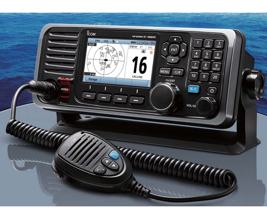 Icom IC-M605 #25 VHF Marine mobile, 25W/AIS RX/CE/HM-205RB/D
