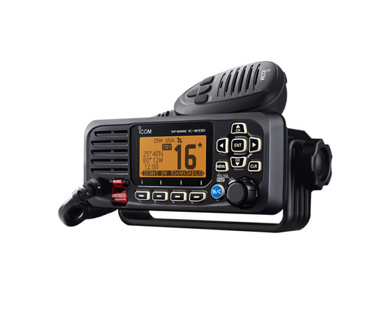 Icom IC-M330GE #35 Marine VHF Black with GPS (external ant)