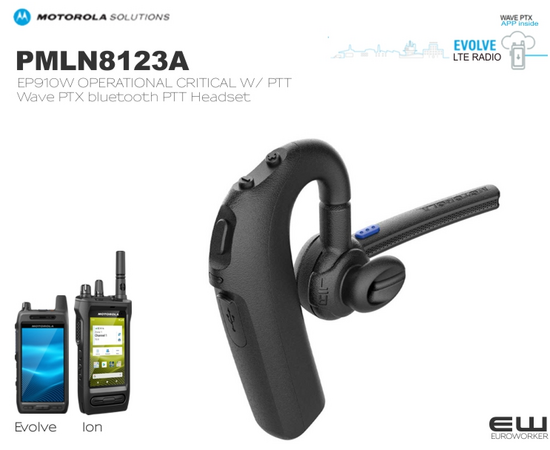 Motorola PMLN8123A - EP910W OPERATIONAL CRITICAL WIRELESS EARPIECE WITH PTT (Evolve, Ion, TLK100i)