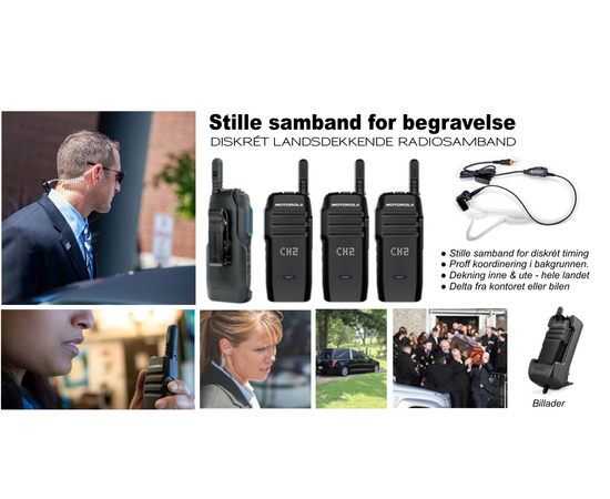 Motorola Radiosamband for Begravelsesbyrå (4G, WiFI)