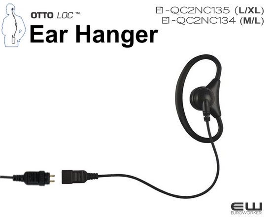 Adjustable Earhanger - E1-QC2NC134 (MEDIUM & LARGE) - Adjustable Earhanger - E1-QC2NC135 (LARGE/XLARGE)