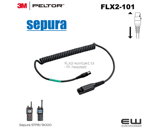 3M Peltor FLX2-101 TIL SEPURA STP8/9000