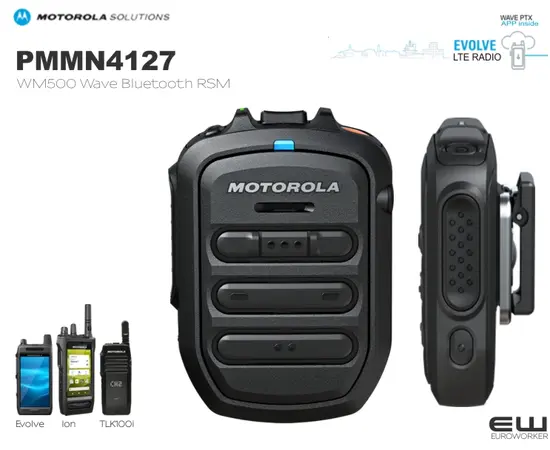 Motorola WM500 Trådløs Heavy Duty Håndholdt Mikrofon (BT, IP67, Wave), 2 image