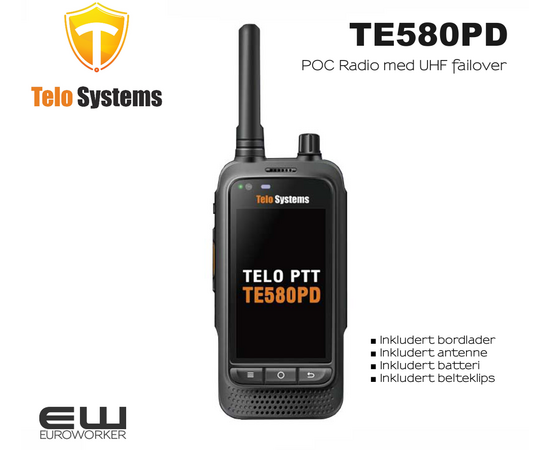 Telox TE580PD POC radio (LTE, WiFi, UHF)