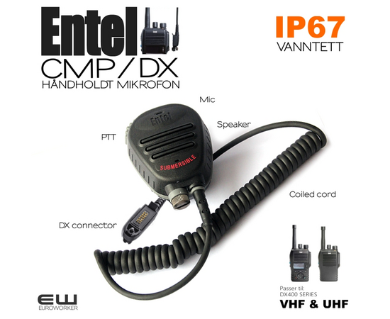 Entel CMP/DX Heavy Duty Speaker Microphone (DN400, DX400)