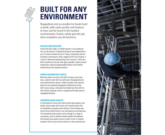 LEIE 5 stk Motorola Evolve m/Wave PTX (3 år), 6 image