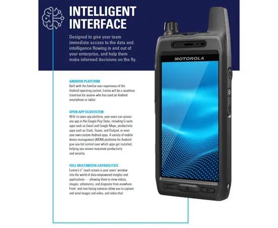 LEIE 5 stk Motorola Evolve m/Wave PTX (3 år), 5 image