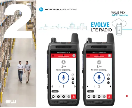 LEIE 2 stk Motorola Evolve m/Wave PTX (3 år)