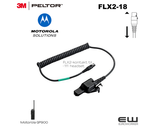 3M Peltor FLX2-18 TIL MOTOROLA GP900