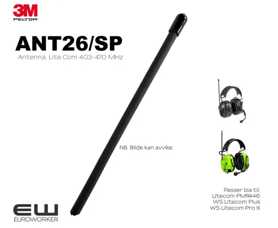 3M Peltor ANT26/SP Antenne LITECOM (403-470 MHz)