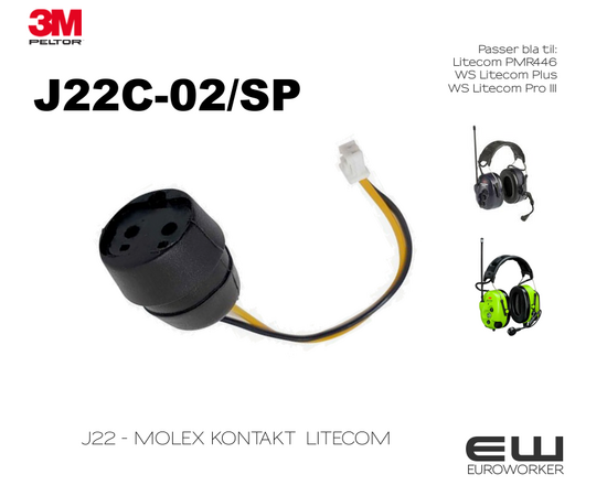 3M Peltor Molex J22 kontakt Litecom