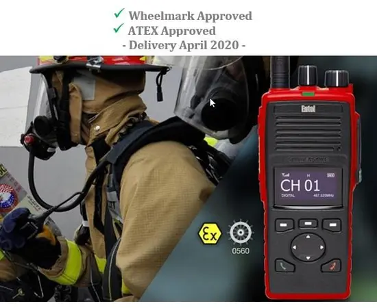 Entel DT885 FF (UHF) - Fire Fighter Radio Kit (Atex, IP68, SOLAS, MED/5.20 )