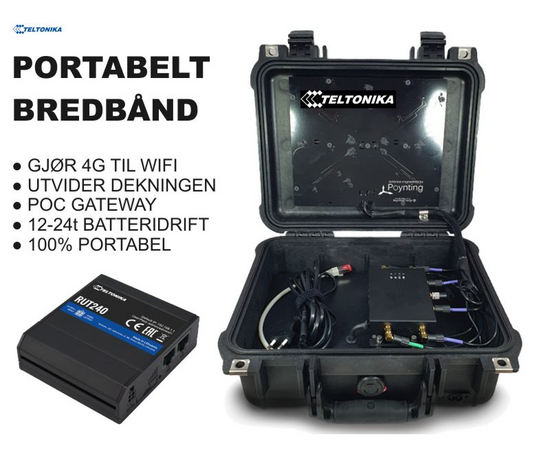 Portabel Bredbåndskoffert (LTE, 4G, WiFi)