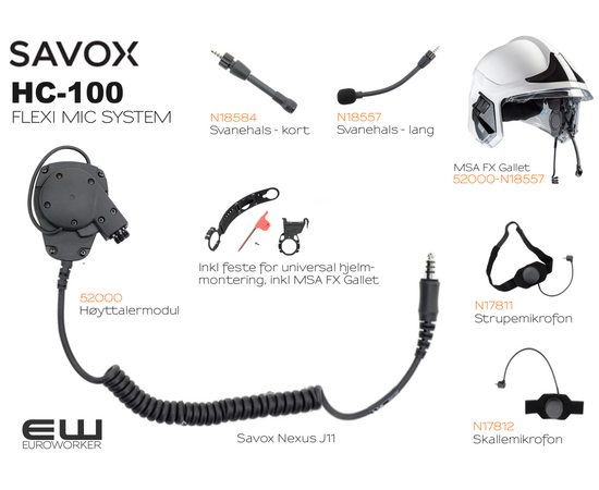 Savox HC-100 Speaker Module Microphone System (52000)