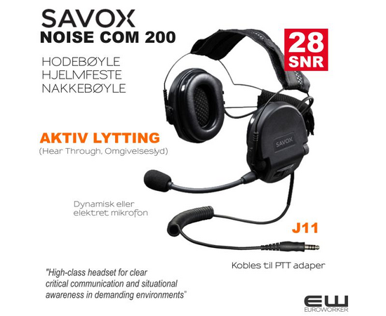 Savox Noise-com 200 (J11, OMG)