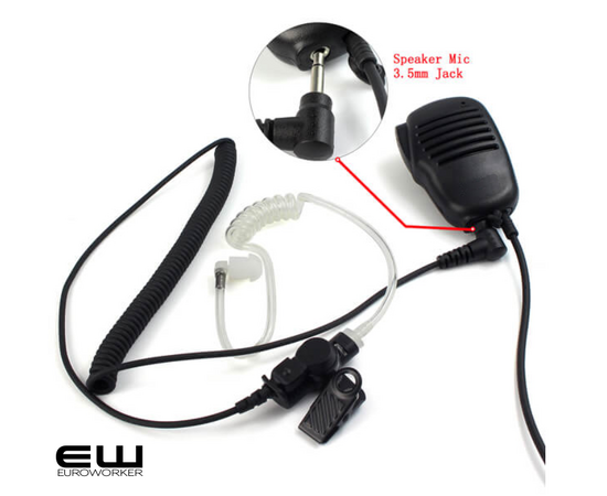 Universal Acoustic Airtube Listen Only Earpiece (3,5mm)