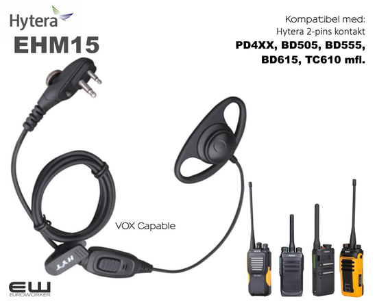 Hytera EHM-15 Earpiece (PTT, VOX)