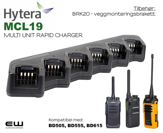 Hytera MCL19 Multi Unit Rapid Charger (BD505, BD555, BD615)