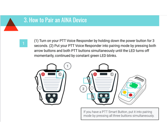 Aina PTT - Voice Responder (POC, PTT, BT, IP67), 3 image