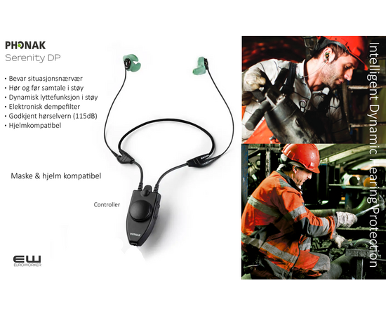 Phonak Serenity DP (Dynamic Protection) - Electronic Hearing Protection