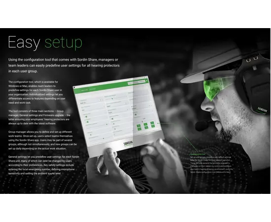 Sordin SHARE Headband Black Gel