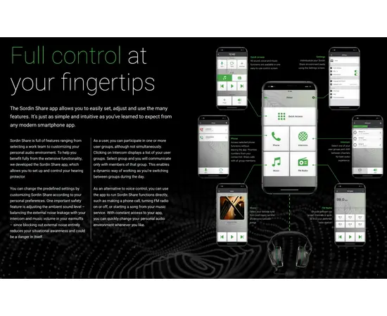 Sordin SHARE Headband Black Gel