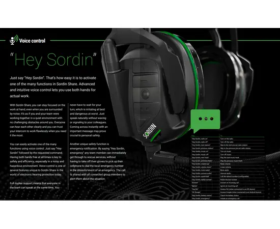 Sordin SHARE Headband Black Gel