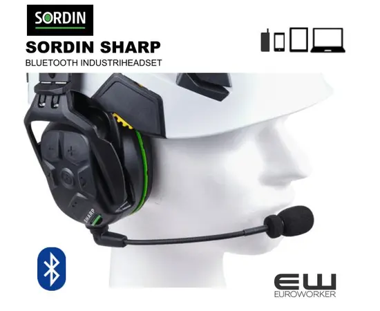 Sordin Sharp Bluetooth Industriheadset (BT 5.0)