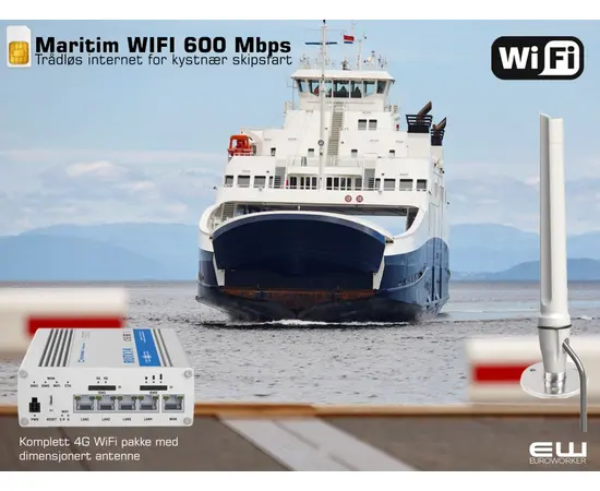 Skipsfart og Maritim WIFI sone (150-600Mbps)
