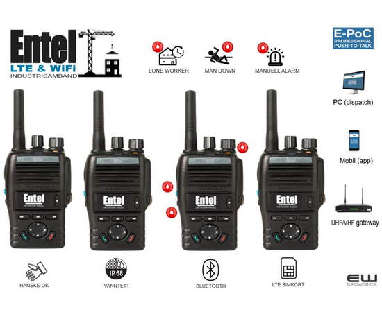 Entel E-Poc DN495 Industrisamband  (POC, IP68)