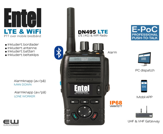 Entel E-Poc DN495 Industrisamband  (POC, IP68)