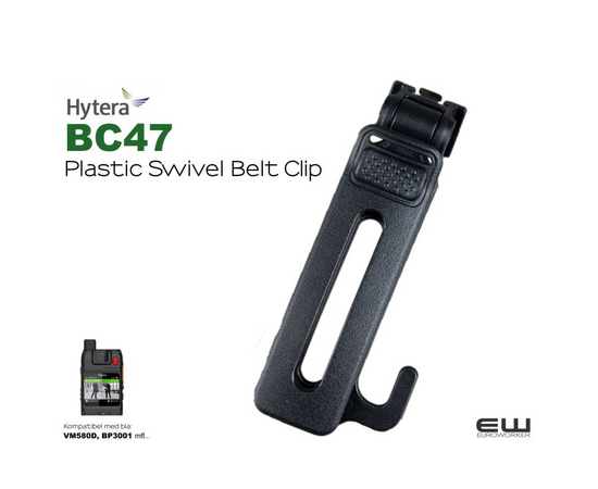 Hytera BC47 - Plastic Swivel Belt Clip (VM580D)