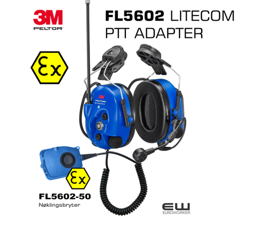 3M Peltor WS LiteCom Pro III (400-470MHz, Atex, Bluetooth)